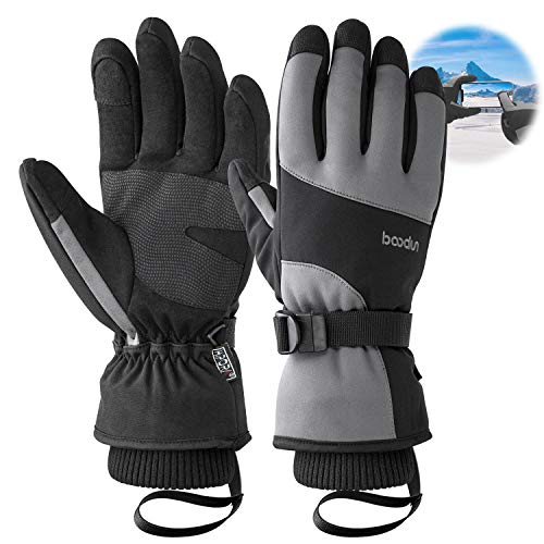 Product Cover Ski gloves，Bizzliz Waterproof Winter Warm Gloves Snow Gloves Touch Screen for Outdoor Sport Men Women (M)