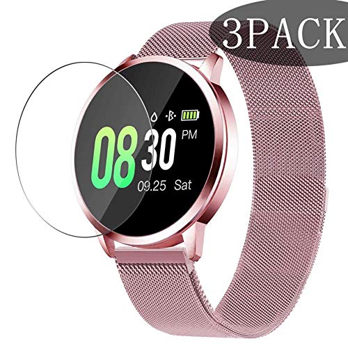 Product Cover [3 Pack] Synvy Tempered Glass Screen Protector for GOKOO Q8 9H Protective Screen Film Protectors Smartwatch Smart Watch