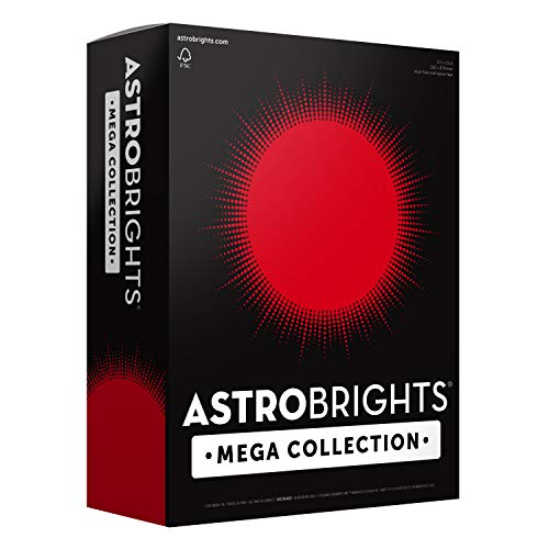 Product Cover Astrobrights Mega Collection, Colored Paper, Ultra Red, 625 Sheets, 24 lb/89 gsm, 8.5