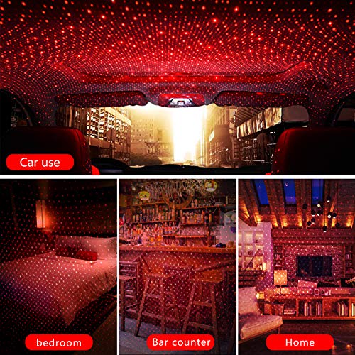 Product Cover Car Star Lights USB, Romantic Auto Roof Star Lights, Adjustable Angle and Star Density with No Need to Install Car Roof Lights Romantic USB Lights