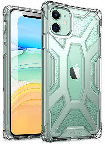 Product Cover iPhone 11 Case, Poetic Premium Hybrid Protective Clear Bumper Cover, Rugged Lightweight, Military Grade Drop Tested, Affinity Series, for Apple iPhone 11 (2019) 6.1 Inch, Clear