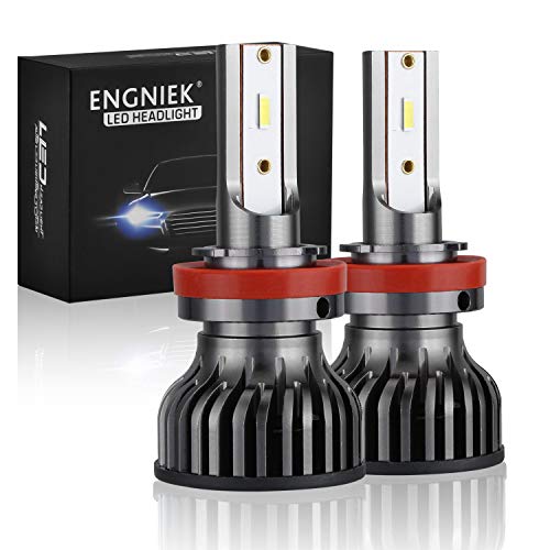 Product Cover H11 LED Headlight Bulbs H8 H9 Low Beam Pure White Bright Fog Light Conversion Kit 40W 9800Lm 6000K, 2 Pack