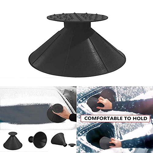 Product Cover Shonlinen Magic Ice Scraper - Car Windshield Snow Removal Wiper - Snow Removal Funnel Tool - Cone-Shaped Windshield Ice Shovel -Snow Remover Deicer - Round Deicing Scraping Tool