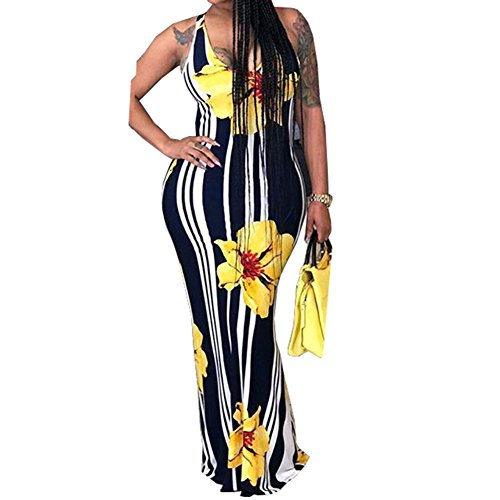 Product Cover Womens Sun Dresses Casual Beach - Sexy Vintage Tie Dye Floral Party Elegant Boho Bodycon Maxi Long Dress Plus Size