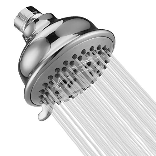 Product Cover High Pressure Shower Head, 5 Function Adjustable Luxury Showerhead, Anti-clog Rub-cleansing Nozzles, Anti-leak Fixed Showerhead, Easy Installatio, Easy-to-Remove Flow Restrictor Rain Shower head