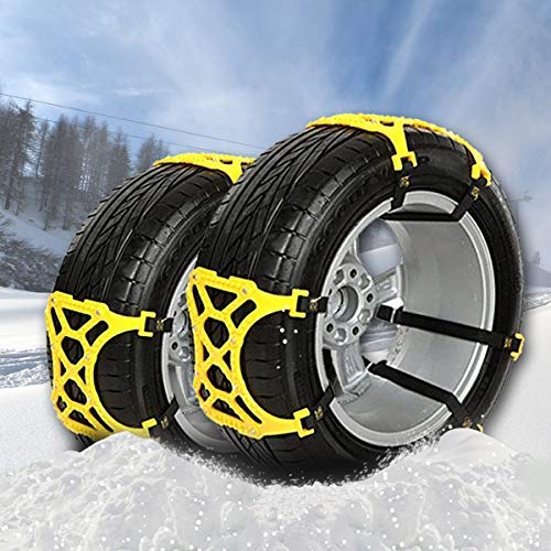 Product Cover VaygWay Car Snow Tire Chains - 6 Pc Anti Slip Chain - Car Tire Chains for Snow - Emergency Vehicle Car SUV Truck