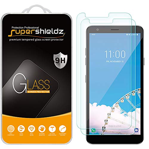 Product Cover (2 Pack) Supershieldz for LG Prime 2 Tempered Glass Screen Protector, 0.33mm, Anti Scratch, Bubble Free