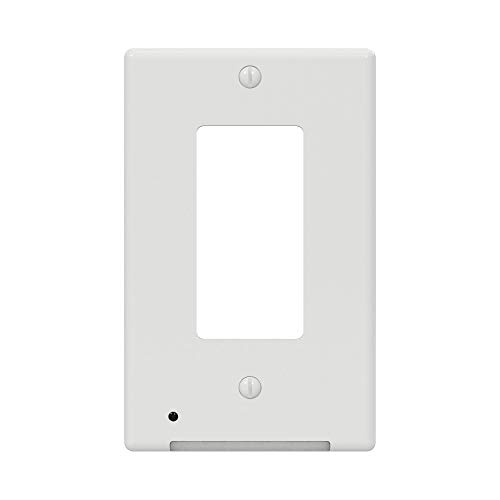 Product Cover Westek LCR-CDDO-W LumiCover Classic Décor Nightlight Wallplate, Single Gang, White