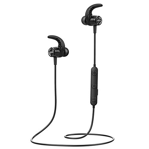 Product Cover Mpow S10 Wireless Headphones Sport, IPX7 Waterproof Bluetooth Headphones, 9 Hrs Playtime,Hi-F HD Sound,Running Headphones Magnetic Earphones in-Ear for Workouts, CVC6.0 Noise Cancellation Mic,Black