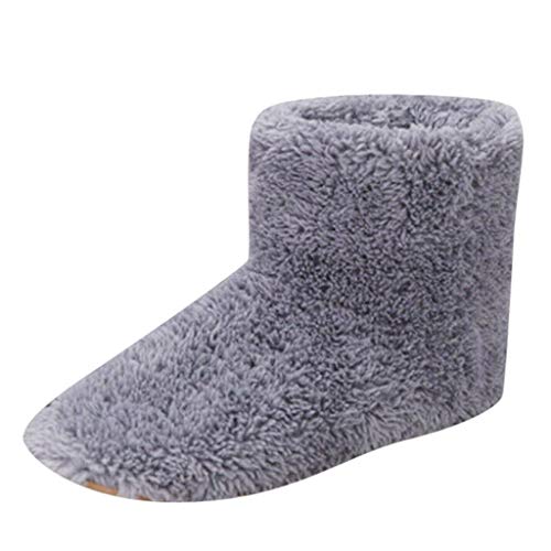 Product Cover TooTu Electric Heated Slipper Sock Washable USB Plush Ankle Bootie Slippers Indoor Warm House Shoes for Men Women