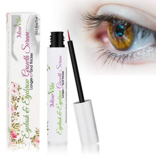 Product Cover Eyelash & Eyebrow Serum - Eyelash Growth Serum to Grow Lashes - Eyelash Enhancer - Eyebrow Serum Rapid Growth - Thicker, Stronger, Healthier Lashes & Brows