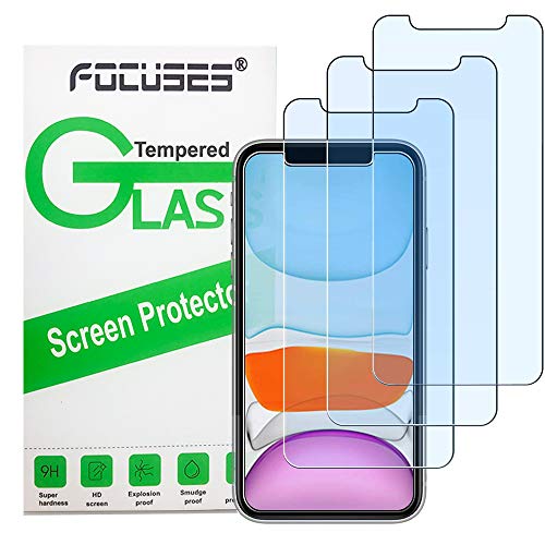 Product Cover Focuses iPhone 11 Screen Protector, iPhone XR Screen Protector, Anti Blue Light Tempered Glass Film for Apple iPhone XR & iPhone 11,3-Pack