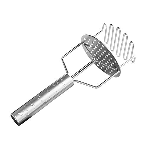 Product Cover Potato Masher Two-Layer Stainless Steel Potato Ricer with Built-in Strong Spring and Non-Slip Handle for Mashing of Fruits,Vegetables,Baby Food