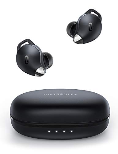 Product Cover Wireless Earbuds TaoTronics TWS Headphones TT-BH079 40H Playtime Smart AI Noise Reduction Technology IPX7 Waterproof Open to Pair Single/Twin Mode Bluetooth 5.0 in-Ear Headset