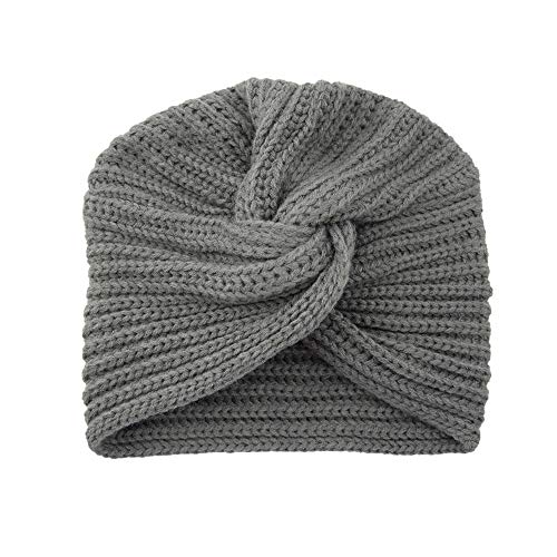 Product Cover mokingtop Autumn Winter Warm Knitting Cap Solid Center Cross Women Hair Scarfs Headband
