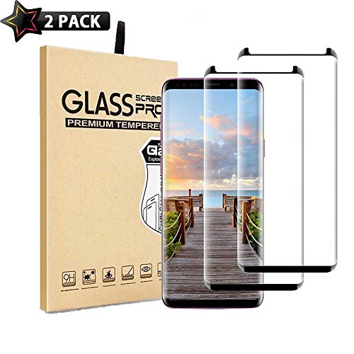 Product Cover Galaxy S8 Screen Protector,[2 Pack] ZUO XI Samsung Galaxy S8 Tempered Glass with Anti-Fingerprint, Bubble Free, 9H Hardness,HD Screen Protector Film for Samsung Galaxy S8