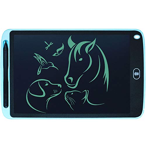Product Cover LCD Writing Tablet Doodle Writing Board erasable and Reusable Drawing pad Gifts for Kids, Adults and Students with Lock Button (10 inch, SkyBlue)
