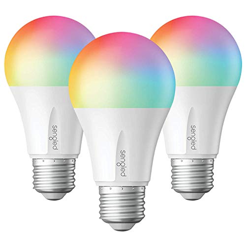 Product Cover Sengled Smart Light Bulb, Smart Bulb Multicolor A19 LED Light, Smart Hub Required, Color Changing Dimmable Smart Light Bulb That Compatible with Alexa, Google Home, SmartThings & IFTTT, 3 Pack