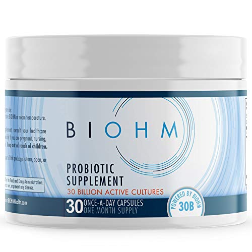 Product Cover BIOHM Probiotics for Women & Men Digestive Enzyme Support, Non-GMO, Vegetarian Friendly, 30 Count