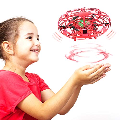 Product Cover Delicacy Hand Operated Drone for Kids, Hands Free Mini Drones Helicopter with 2 Speed,360° Rotating Flying Ball Drone for Kids Toddlers, Indoor Flying Toys Gifts for Boys and Girls
