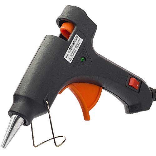 Product Cover MYFOXI Hot Glue Gun with Refill Sticks for Gluing Crafts, Small Art Projects - Heavy Duty Mini 20W High Temp Pen for Crafting, Jewelry, Wood, Fabric - Professional Tool with Stand, On Off Switch