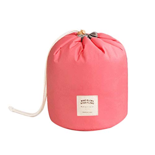 Product Cover Eubell Travel Cosmetic Bag Makeup Bag Portable Foldable Cases Toiletry Bucket Bags Round Organizer Storage Pocket