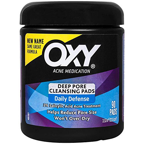Product Cover OXY Acne Medication Cleansing Pads - Daily Defense with Maximum Strength 2% Salicylic Acid (90 pads; Pack of 3)