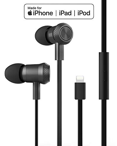 Product Cover Earbuds/Earphones/Headphones, Premium in-Ear Headphones Compatible with iPhone 11/11Pro/Max/XS/XR/X/8/Plus/7 and iOS 10/11/12/13 MFi Certified Wired with Microphone Controller