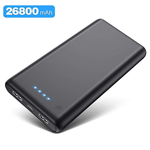 Product Cover Portable Charger Power Bank 26800mAh Upgraded Ultra-High Capacity External Battery Packs with 4 LED Indicator 2 Output Ports Battery Backup Cell Phone Charger for USB-powered Smartphone Android Device