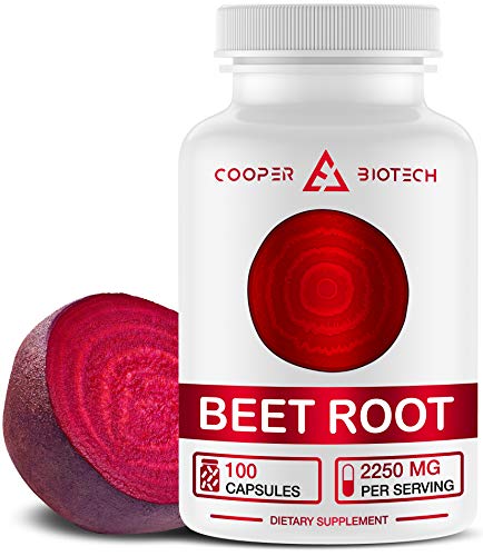 Product Cover Beet Root Capsules - Concentrated Organic Beet Root Powder Supplement Extracted from Beet Juice - Blood Pressure Supplement - Nitric Oxide Boosting Beetroot Supplement