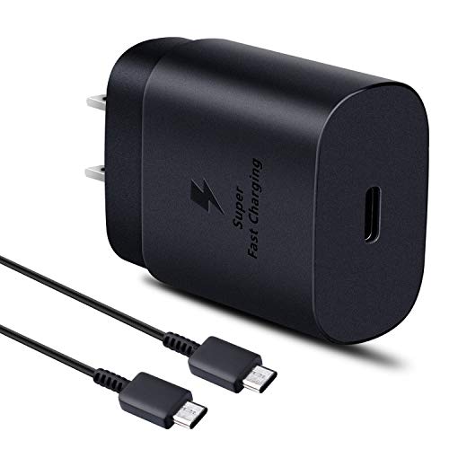Product Cover USB C PD Charger, 25W Fast Charging Adapter and Type C Cable Compatible with iPad Pro 12.9, 11 (2018 and up),Samsung Galaxy Note 10 9 8 S10 5G S9 S8 Plus, Google Pixel 4 3 2 3A / Pixel 2 XL 3XL 4XL,LG