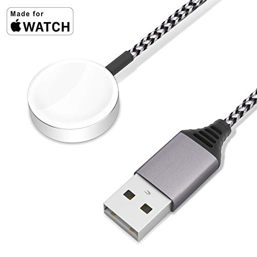 Product Cover for iPhone Watch Charger Smart Watch Magnetic Wireless Portable Charging Cord for Apple Watch Magnetic Wireless Charging Pad Compatible Size 44mm/42mm/40mm/38mm and for iPhone Watch Series 5/4/3/2/1