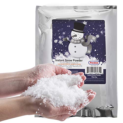 Product Cover Instant Snow Powder - Makes 2 Gallons of Artificial Snow - Perfect for Christmas Tree Decoration, Village Displays, Holiday and Winter Crafts and Fake Snow Play and Great for Cloud Slime