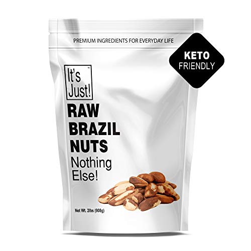 Product Cover It's Just - Raw Brazil Nut (32oz / 2 Pounds), No PPO, Unsalted, Large Premium, Superior To Organic
