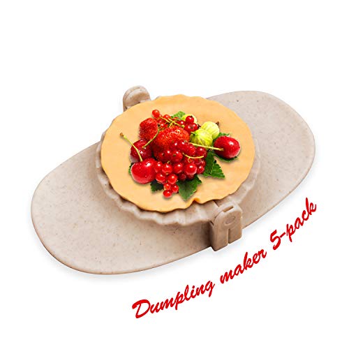 Product Cover KOKOMOKITCHENS | 5pcs BPA free Dumpling Maker, 4 Dumpling mold (round 3.8