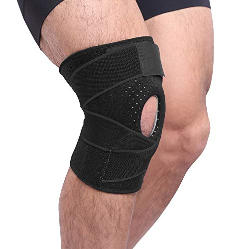 Product Cover FunCee Knee Brace with Metal Side Stabilizers and Gel Patella Pads, Adjustable Compression Wrap for Men & Women, Knee Support for ACL, Patellar Tendon, Arthritis pain, Meniscus tear Gym Running Hiking