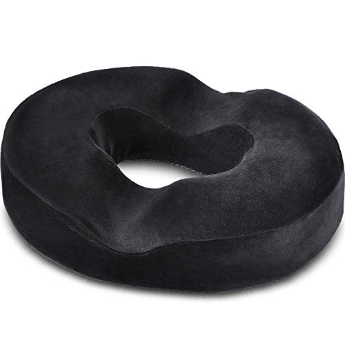 Product Cover Donut Pillow for Tailbone Pain - Tailbone Pain Relief Cushion for Back and Sciatica Relief, Surgery Recovery, Pregnancy Support - Coccyx Cushion & Memory Foam Seat Cushion to Relieve Chair Pressure