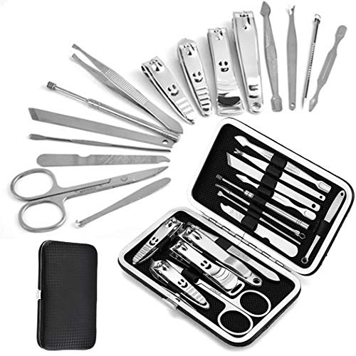 Product Cover feriay 15Pcs Stainless Steel Nail Clippers Useful Manicure Tools Set