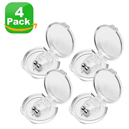 Product Cover Silicone Magnetic Anti Snore Clip, Snoring Solution,Silicone Magnetic Nose Clip, Anti Snoring Devices,Snore Stopper Nose Device Professional Sleeping Aid Relieve Snore for Peaceful Night(4 Pack)