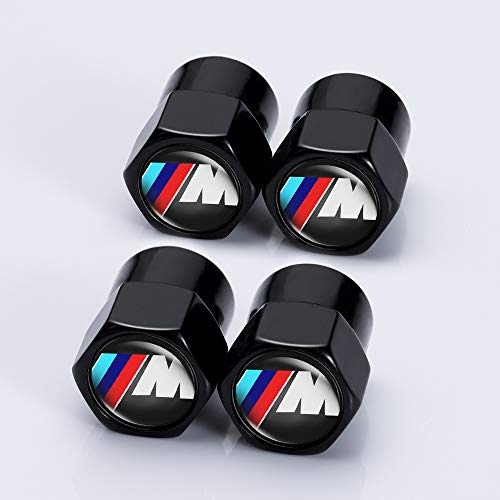 Product Cover Jazzshion 4 Pcs Metal Car Wheel Tire Valve Stem Caps for BMW X1 X3 M3 M5 X1 X5 X6 Z4 3 5 7Series Logo Styling Decoration Accessories
