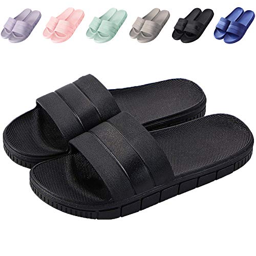 Product Cover clootess Shower Shoes Bath Slipper Slides Sandal for Women and Mens Bathroom Pool Non-Slip Quick Drying