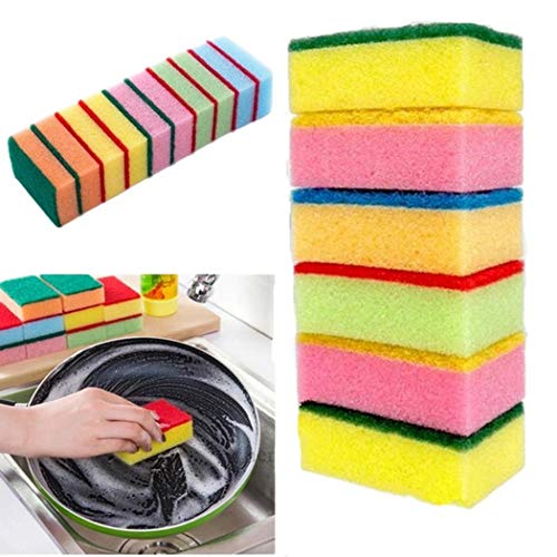 Product Cover Zixed Home Kitchen Double Layer Soft Strong Water Absorption Dishwashing Sponge