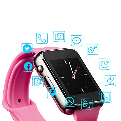Product Cover Junwei Smart Watch Color Touch Screen Bluetooth Smart Watch Sports Smart Watch TF/SIM Card Slot Smart Watch Multi Function Smart Watch Compatible with Samsung Android iPhone iOS Kids Women Men