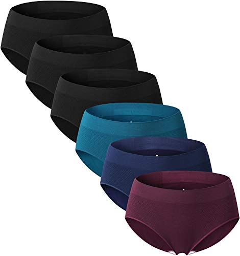 Product Cover SAYCELI Womens Underwear Seamless Hipster Panties Stretch for Workout Athletic Casual 6 Pack