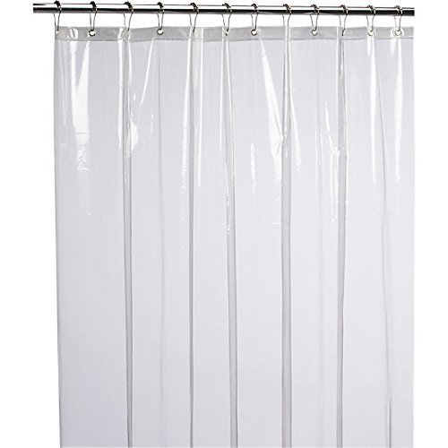 Product Cover LiBa Mildew Resistant Anti-Microbial PEVA 8G Shower Curtain Liner (36x72, Clear)