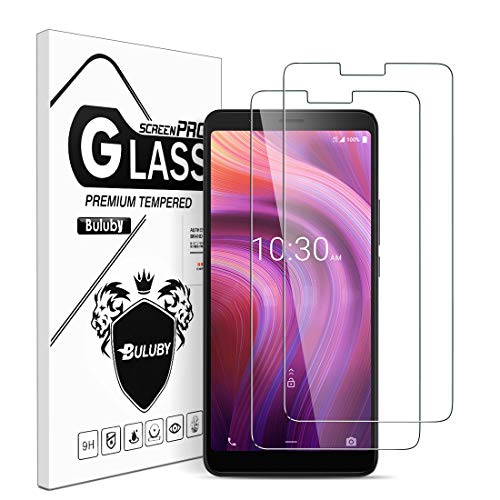 Product Cover [2 Pack] Buluby Screen Protector for Alcatel 3V 2019, [Full Max Coverage] Premium Tempered Glass HD-Clear Anti-Scratch,Case Friendly 6.7