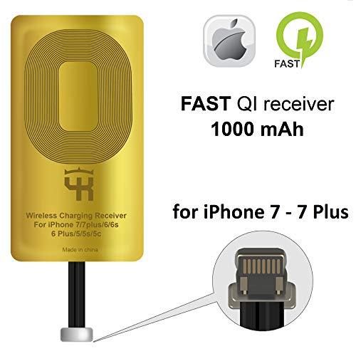 Product Cover QI Receiver for iPhone 7 - 7 Plus - QI Wireless Receiver Adapter for iPhone 7