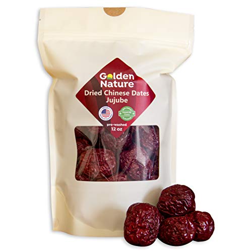 Product Cover Organic Dried Chinese Dates Jujube Hong Zao 12oz Grown in California USA