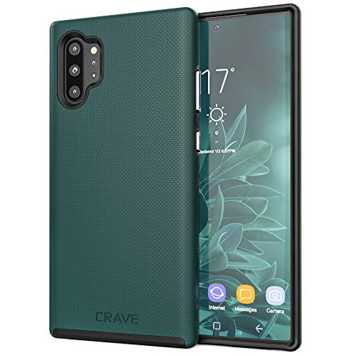 Product Cover Crave Note 10+ Case, Crave Dual Guard Protection Series Case for Samsung Galaxy Note 10 Plus - Forest Green