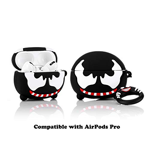 Product Cover LKDEPO 3D Silicone Airpods Pro Case Protective Cover with Keychain, Cute Cartoon AirPods Pro Charging Case and Superhero Skin Compatible with AirPods Pro (2019 Release)